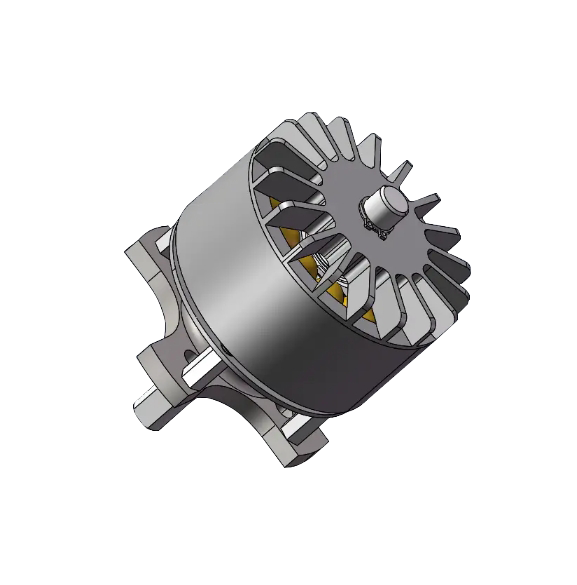 Moteur CC sans balais pour outils numériques, série WO49 de 49 mm de diamètre